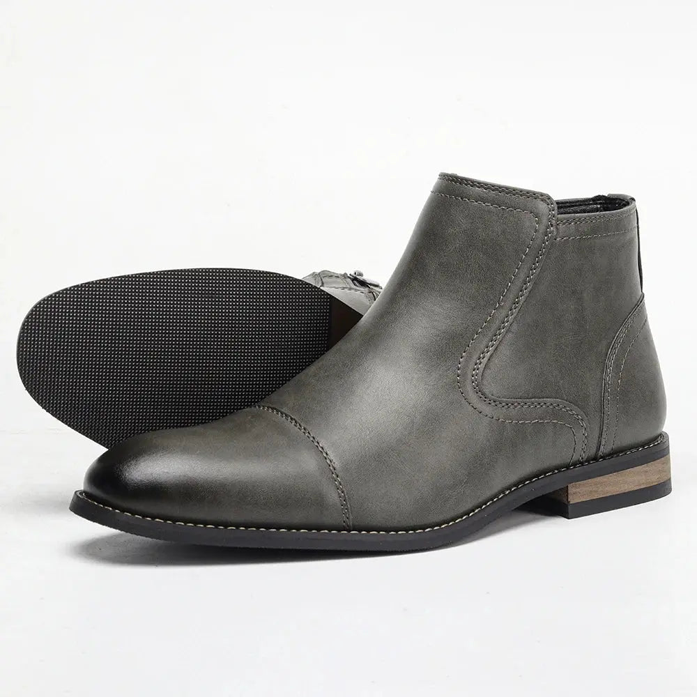 Boots Men Comfortable Fashion 2025 Brand Boots Leather SHOPEZRA L.L.C.