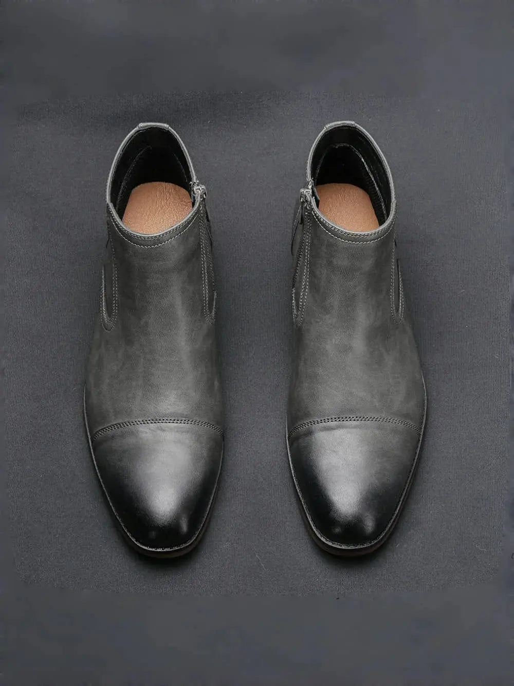 Boots Men Comfortable Fashion 2025 Brand Boots Leather SHOPEZRA L.L.C.