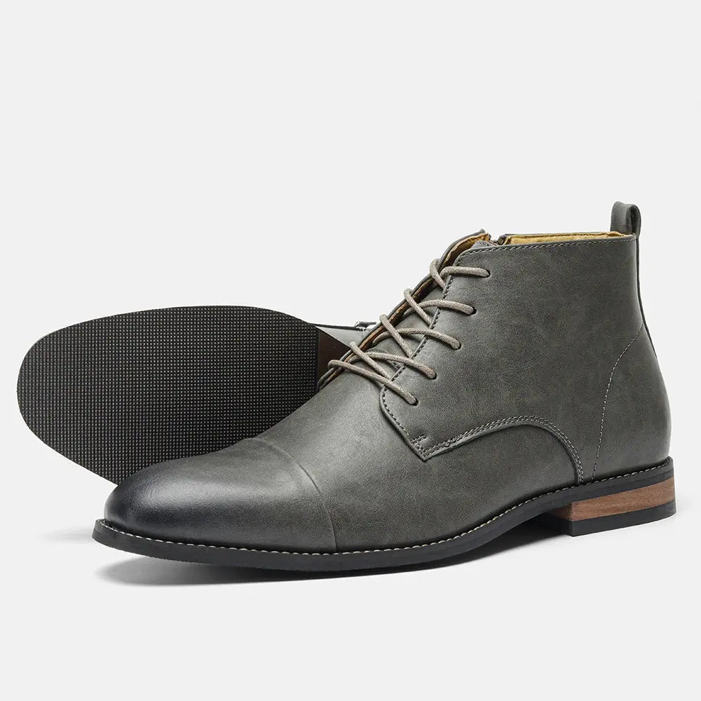 Boots Men Comfortable Fashion 2025 Brand Boots Leather SHOPEZRA L.L.C.