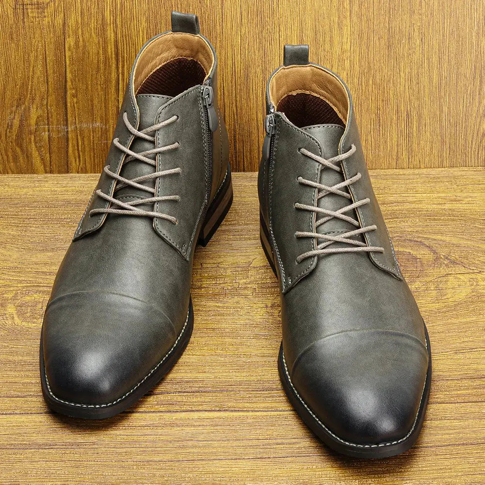 Boots Men Comfortable Fashion 2025 Brand Boots Leather SHOPEZRA L.L.C.