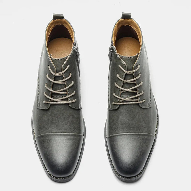 Boots Men Comfortable Fashion 2025 Brand Boots Leather SHOPEZRA L.L.C.