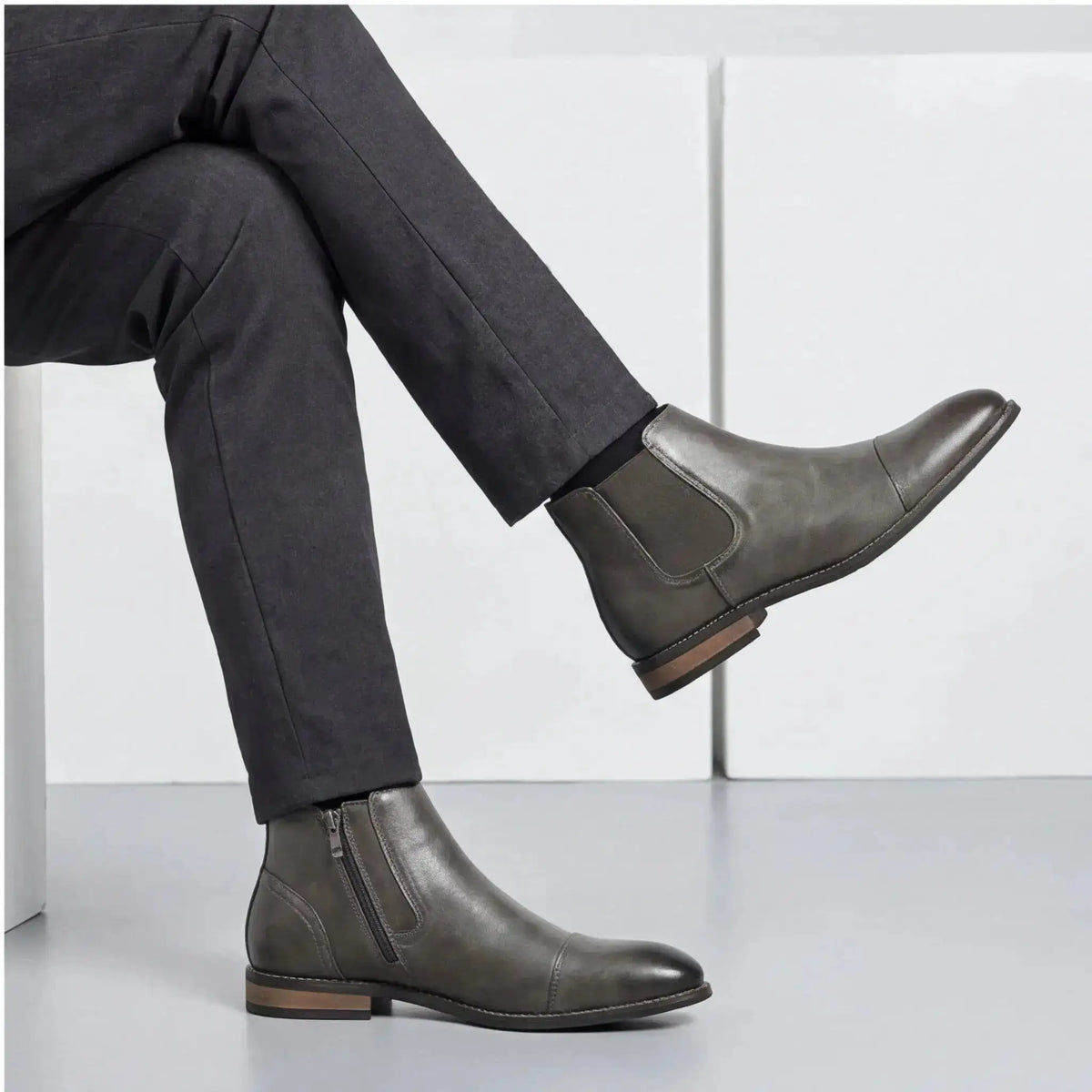 Boots Men Comfortable Fashion 2025 Brand Boots Leather by Dropshipman