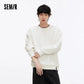 Semir Hoodie Men Color Block Fake Two Piece 2025 Autumn New Textured Letter Jacquard Casual Top SHOPEZRA L.L.C.