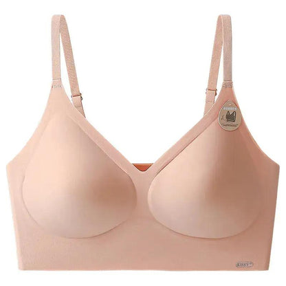 Kissy Series Underwear Traceless Push-up Vest Classic Sling-off Paramelia Non-rimless Bra by Dropshipman