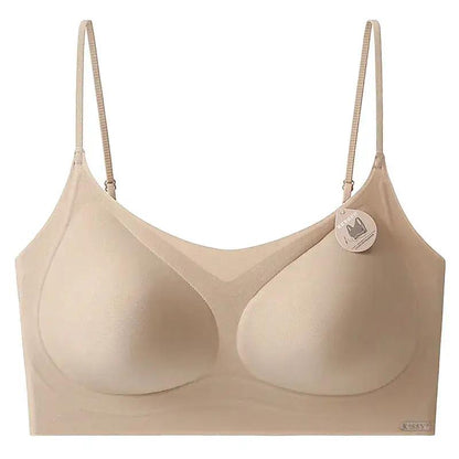 Kissy Series Underwear Traceless Push-up Vest Classic Sling-off Paramelia Non-rimless Bra by Dropshipman