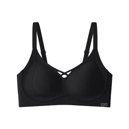 Kissy Series Underwear Traceless Push-up Vest Classic Sling-off Paramelia Non-rimless Bra by Dropshipman