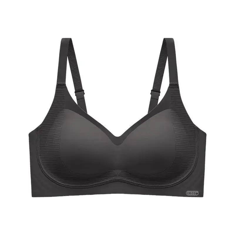 Kissy Series Underwear Traceless Push-up Vest Classic Sling-off Paramelia Non-rimless Bra by Dropshipman
