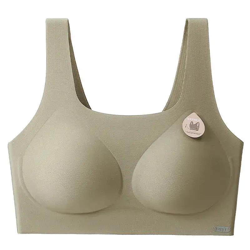 Kissy Series Underwear Traceless Push-up Vest Classic Sling-off Paramelia Non-rimless Bra by Dropshipman