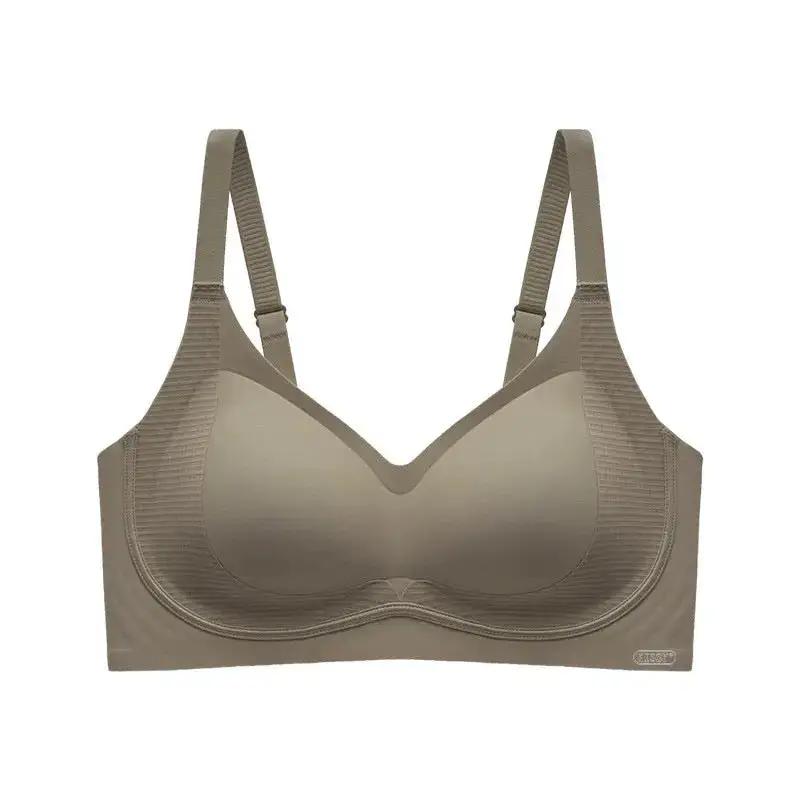 Kissy Series Underwear Traceless Push-up Vest Classic Sling-off Paramelia Non-rimless Bra by Dropshipman