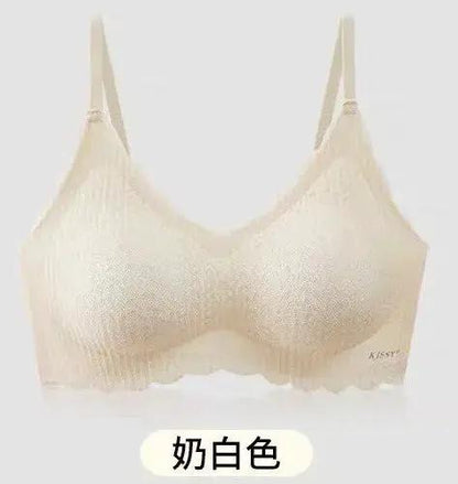Kissy Series Underwear Traceless Push-up Vest Classic Sling-off Paramelia Non-rimless Bra by Dropshipman