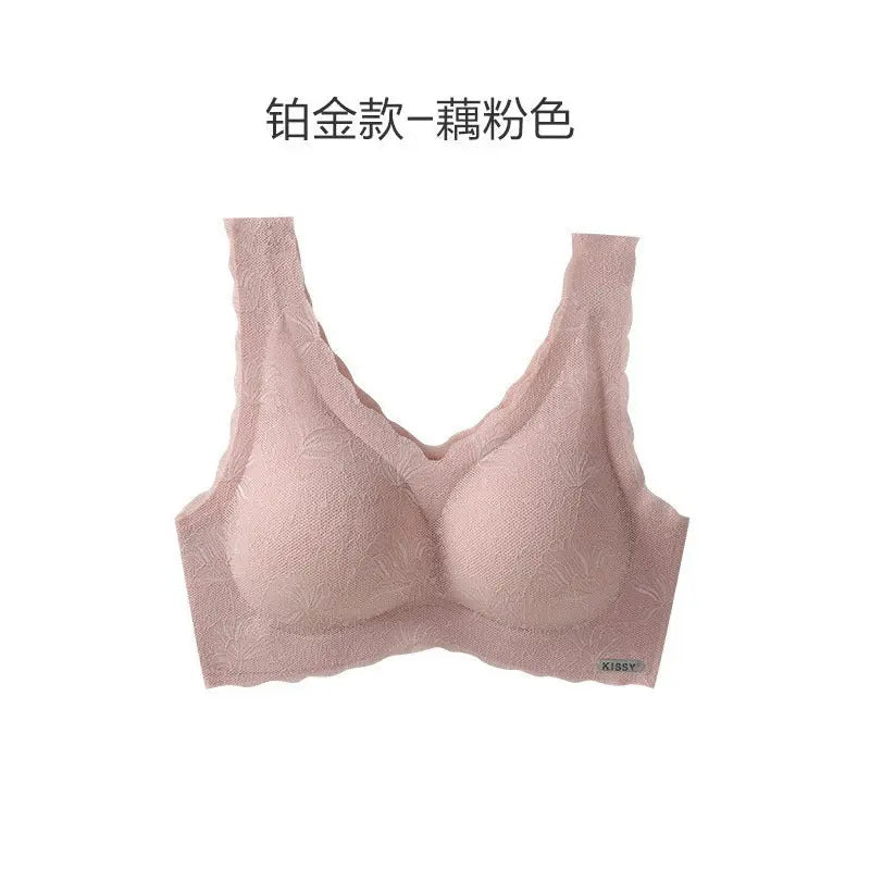 Kissy Series Underwear Traceless Push-up Vest Classic Sling-off Paramelia Non-rimless Bra SHOPEZRA L.L.C.