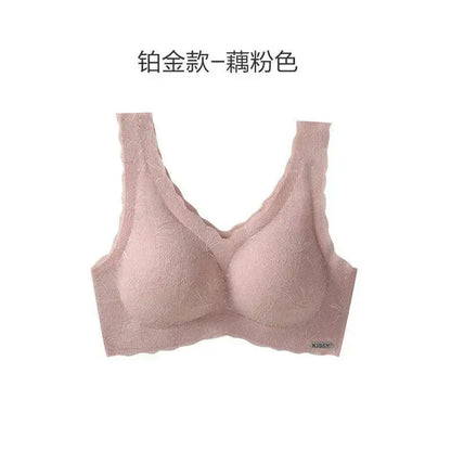 Kissy Series Underwear Traceless Push-up Vest Classic Sling-off Paramelia Non-rimless Bra by Dropshipman