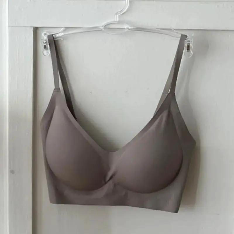 Kissy Series Underwear Traceless Push-up Vest Classic Sling-off Paramelia Non-rimless Bra by Dropshipman