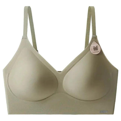 Kissy Series Underwear Traceless Push-up Vest Classic Sling-off Paramelia Non-rimless Bra by Dropshipman