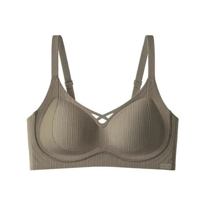 Kissy Series Underwear Traceless Push-up Vest Classic Sling-off Paramelia Non-rimless Bra by Dropshipman