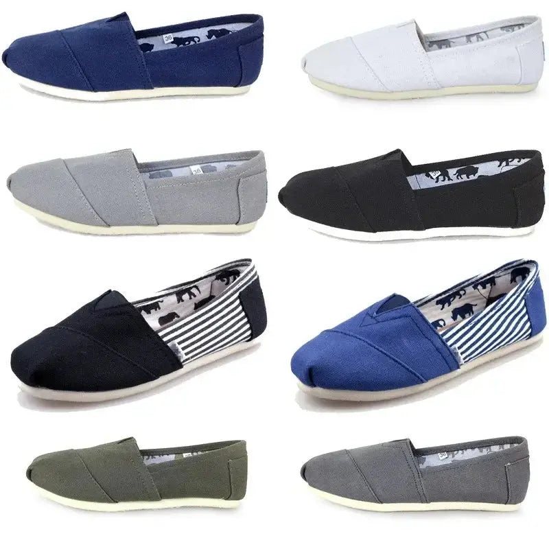 Summer Blue Loafers Men Classic Canvas Flats Shoes Women Comfortable Breathable Men Casual Shoes Slip-on Espadrilles SHOPEZRA L.L.C.