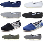 Summer Blue Loafers Men Classic Canvas Flats Shoes Women Comfortable Breathable Men Casual Shoes Slip-on Espadrilles SHOPEZRA L.L.C.