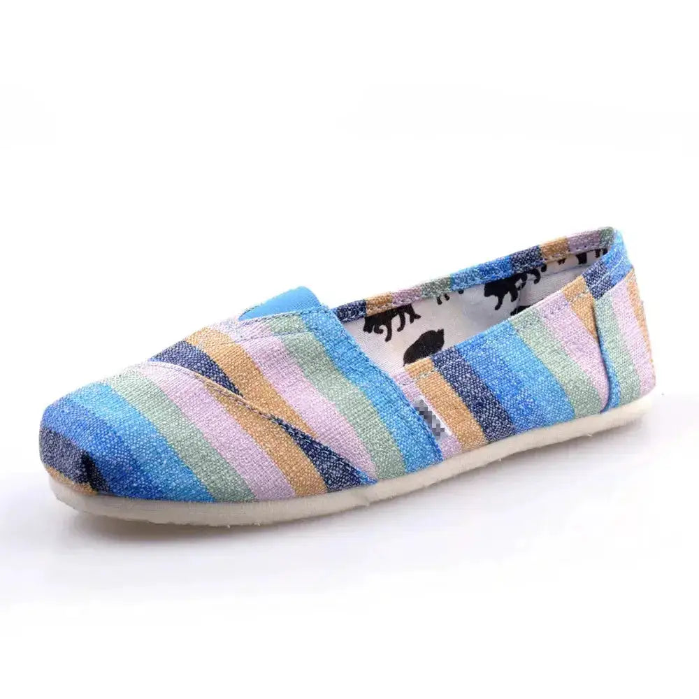 Summer Blue Loafers Men Classic Canvas Flats Shoes Women Comfortable Breathable Men Casual Shoes Slip-on Espadrilles by Dropshipman