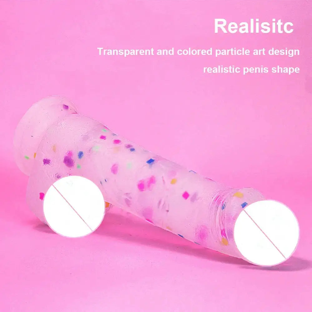 Gelugee Color Dildo Realistic Penis Silicone Soft Big Sucker Skin Feeling Female Vagina Sex Toys for Women Masturbation Girl 18 by Dropshipman