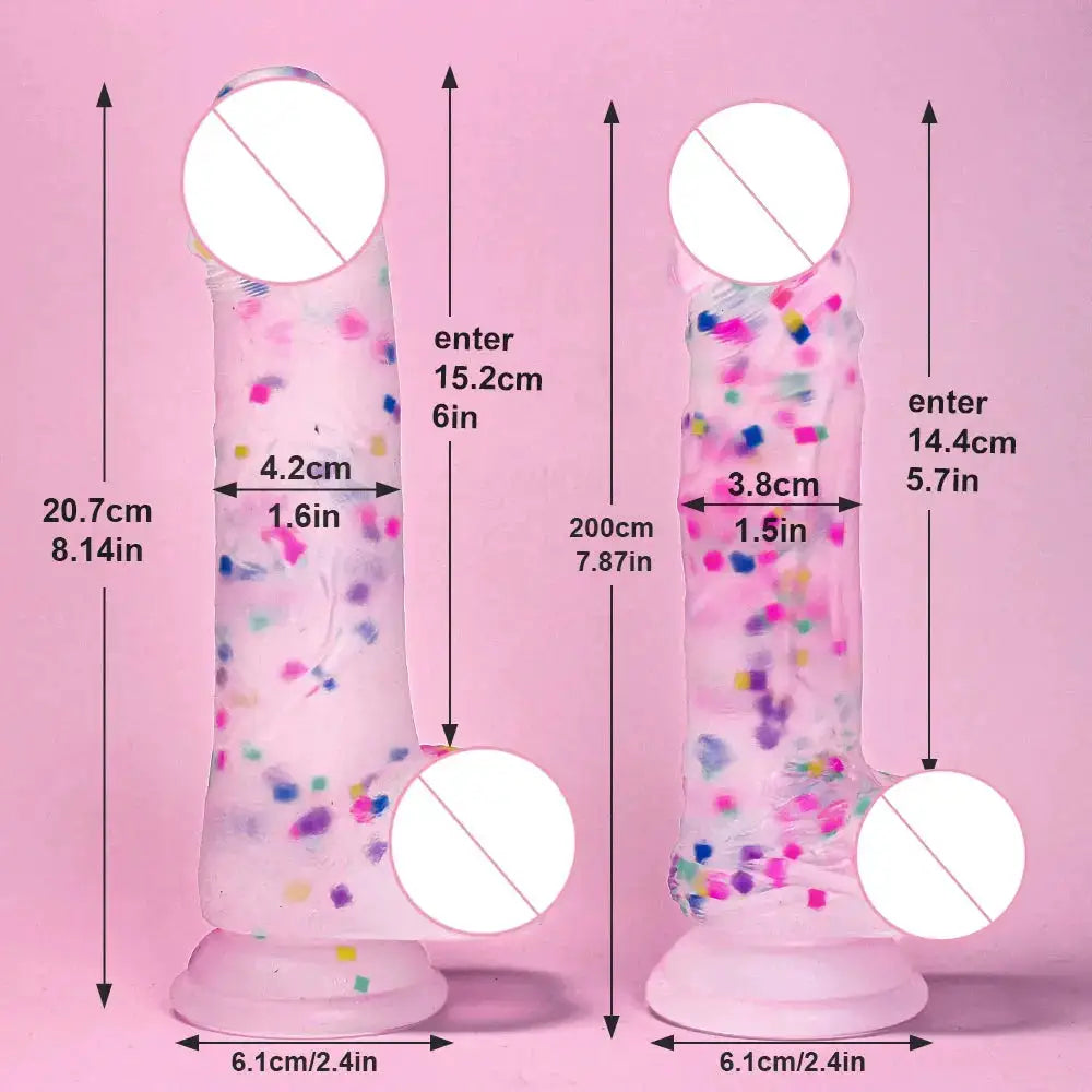 Gelugee Color Dildo Realistic Penis Silicone Soft Big Sucker Skin Feeling Female Vagina Sex Toys for Women Masturbation Girl 18 by Dropshipman
