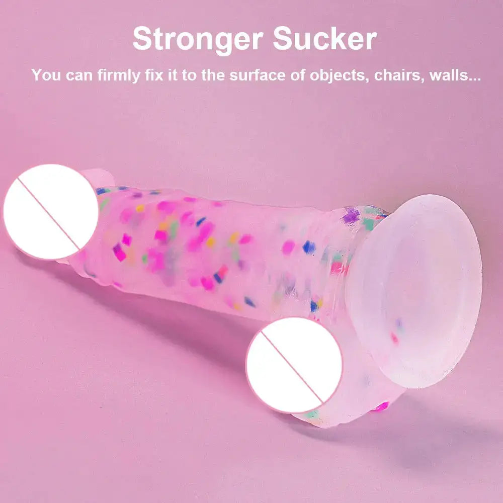 Gelugee Color Dildo Realistic Penis Silicone Soft Big Sucker Skin Feeling Female Vagina Sex Toys for Women Masturbation Girl 18 by Dropshipman