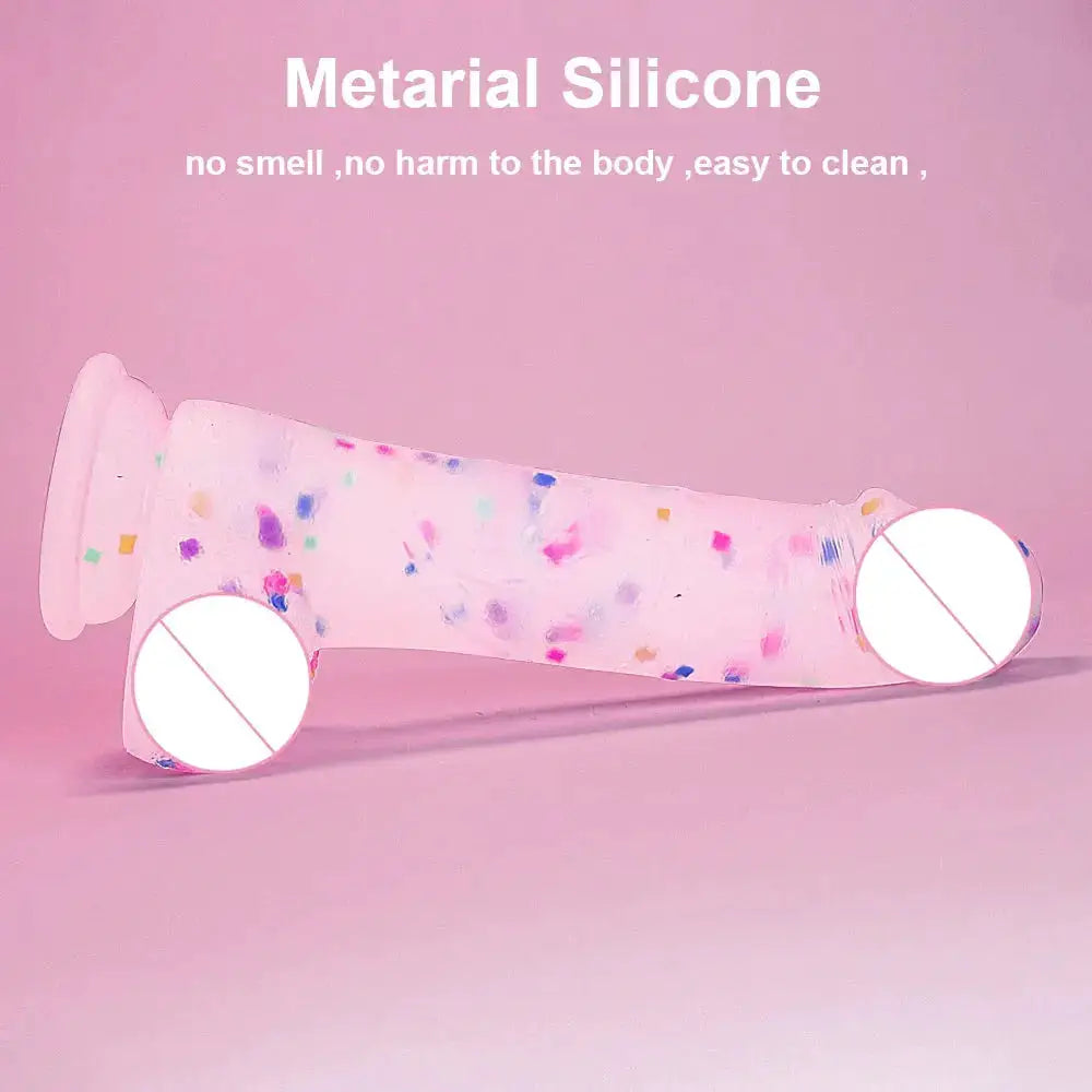 Gelugee Color Dildo Realistic Penis Silicone Soft Big Sucker Skin Feeling Female Vagina Sex Toys for Women Masturbation Girl 18 by Dropshipman