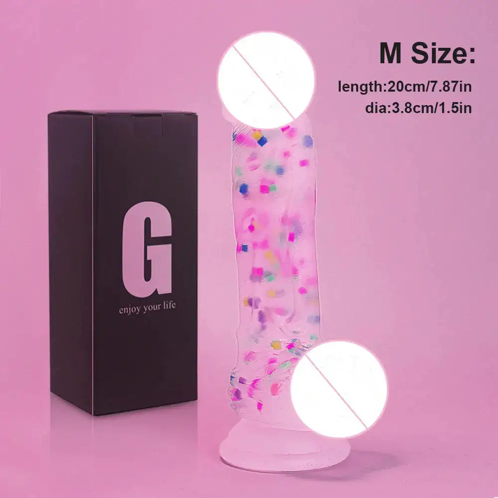 Gelugee Color Dildo Realistic Penis Silicone Soft Big Sucker Skin Feeling Female Vagina Sex Toys for Women Masturbation Girl 18 by Dropshipman