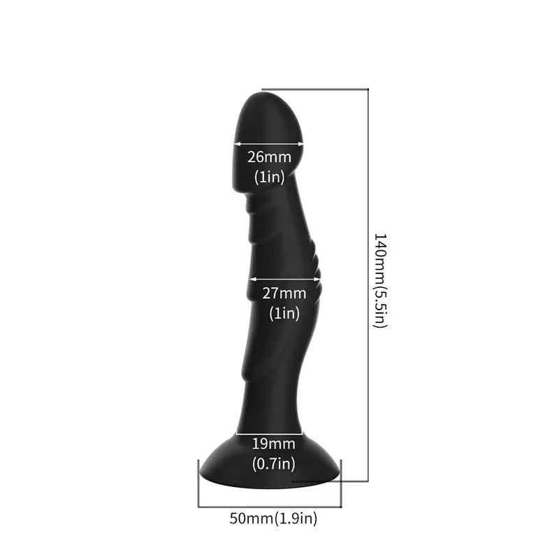 SHOPEZRA L.L.C. anal dildo and butt plug with strong suction cup, prostate massager, suitable for adult male and female use.