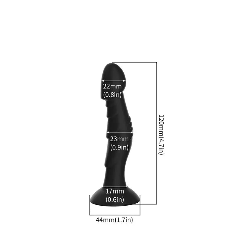 SHOPEZRA L.L.C. anal dildo and butt plug with strong suction cup, prostate massager, for adult sexual pleasure, men and women