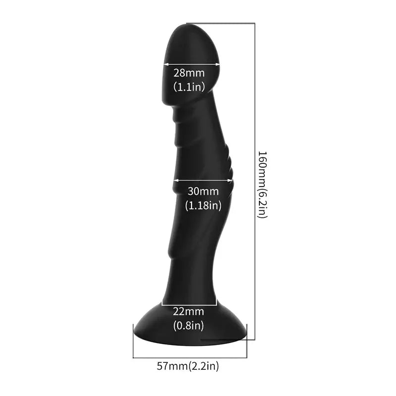 SHOPEZRA L.L.C. anal dildo and butt plug with strong suction cup, prostate massager, suitable for women and men, adult sex toy.