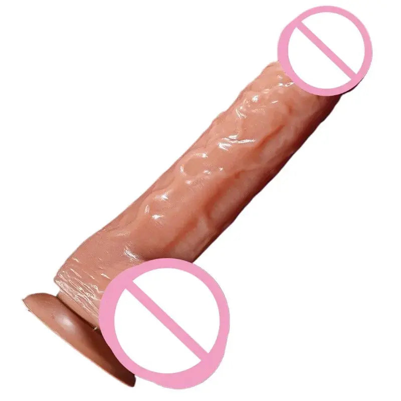 Realistic dildo with suction cup, large penis design, for women, featuring detailed vein and head, from SHOPEZRA L.L.C. adult sex toy