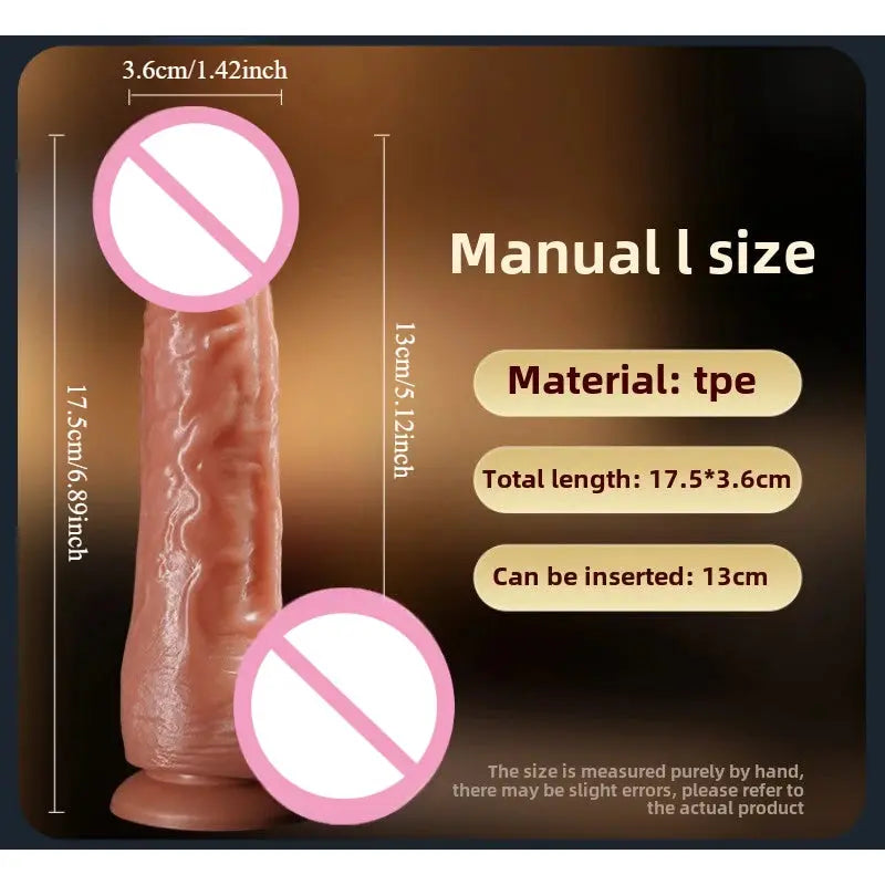 Realistic dildo with suction cup for women, featuring a large penis design for anal and vaginal pleasure, from SHOPEZRA L.L.C.