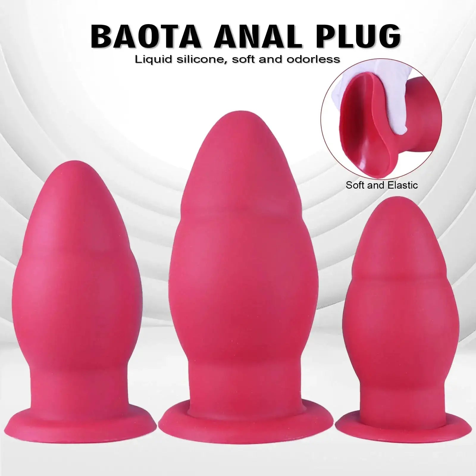 Huge Anal Plug Dildo Soft Big Anal Dilator Stimulate Vaginal Anus Butt Plug Sex Toys for Women and Men Sex Products Sex shop 18+ by Dropshipman