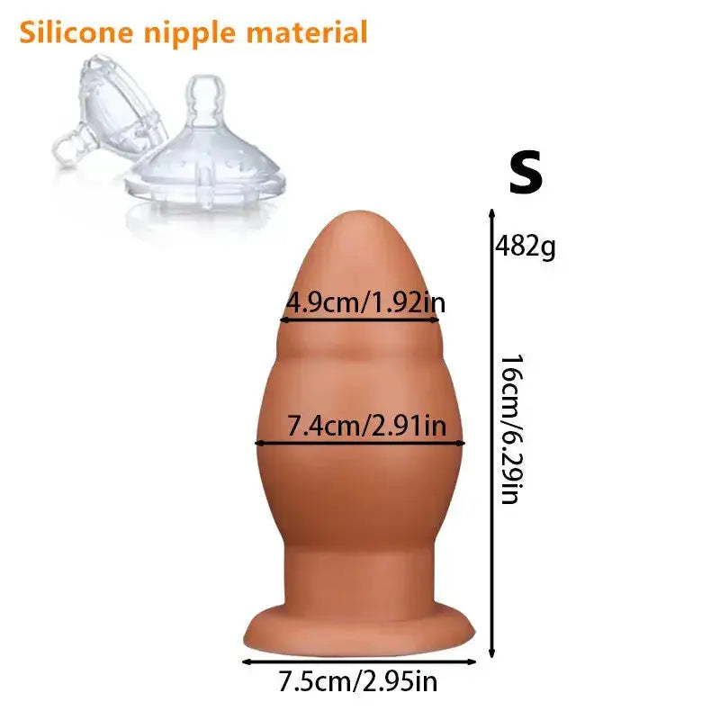 Huge Anal Plug Dildo Soft Big Anal Dilator Stimulate Vaginal Anus Butt Plug Sex Toys for Women and Men Sex Products Sex shop 18+ by Dropshipman