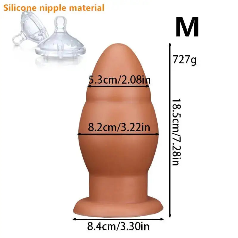 Huge Anal Plug Dildo Soft Big Anal Dilator Stimulate Vaginal Anus Butt Plug Sex Toys for Women and Men Sex Products Sex shop 18+ by Dropshipman