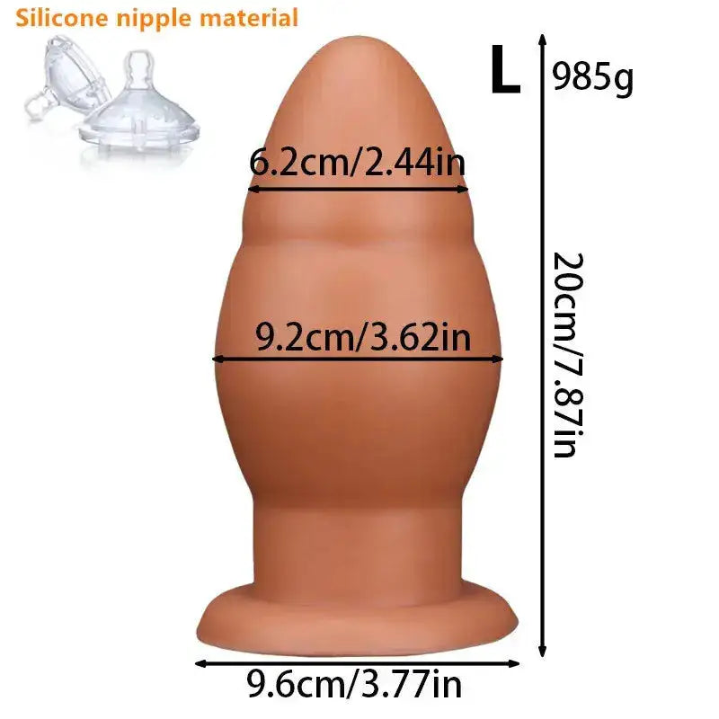 Huge Anal Plug Dildo Soft Big Anal Dilator Stimulate Vaginal Anus Butt Plug Sex Toys for Women and Men Sex Products Sex shop 18+ by Dropshipman