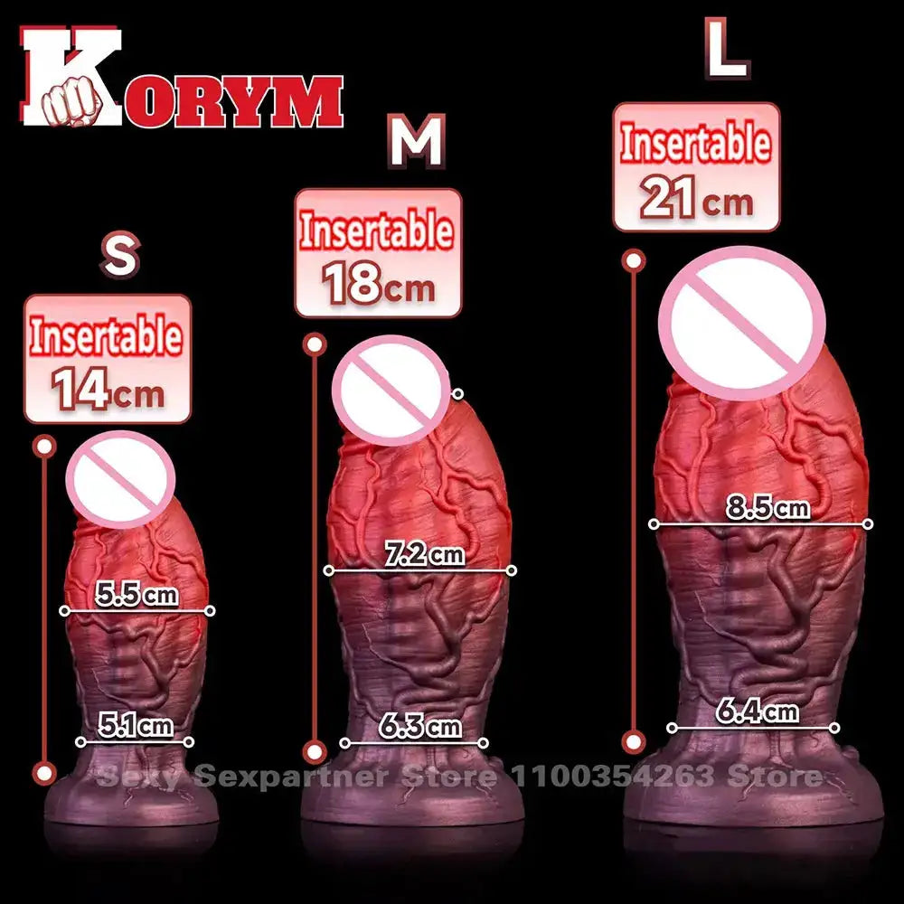 Huge Fantasy Dildo Soft Silicone Penis Anal Plug Prostate Massage Deep Stimulator Dilator Masturbator Adults Sex Toys Butt Plug by Dropshipman
