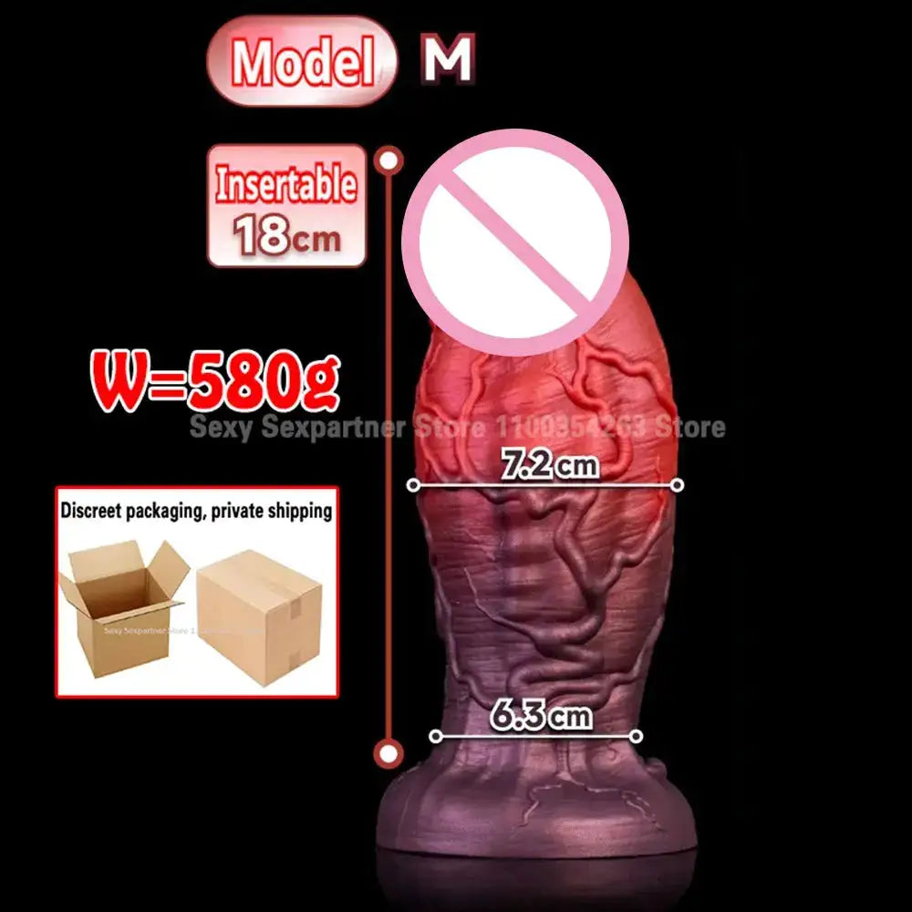 Huge Fantasy Dildo Soft Silicone Penis Anal Plug Prostate Massage Deep Stimulator Dilator Masturbator Adults Sex Toys Butt Plug by Dropshipman