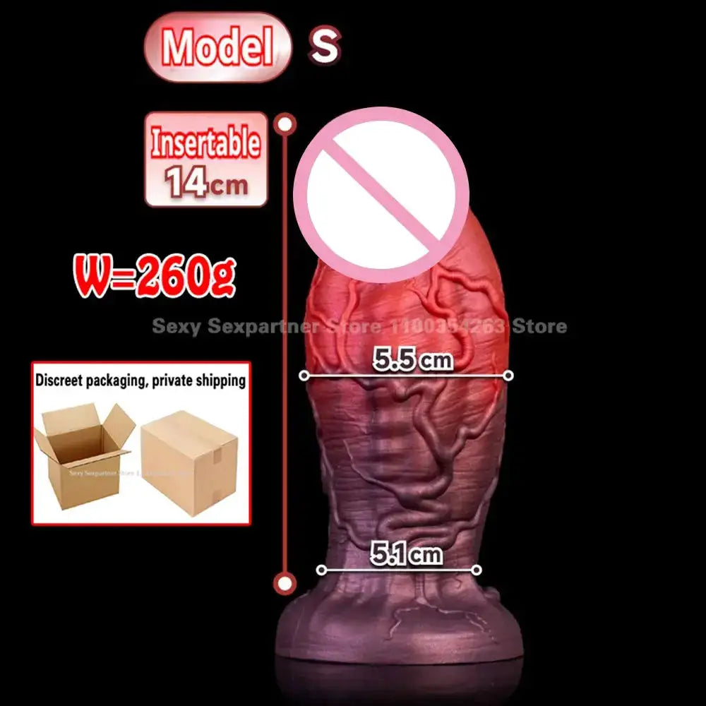 Huge Fantasy Dildo Soft Silicone Penis Anal Plug Prostate Massage Deep Stimulator Dilator Masturbator Adults Sex Toys Butt Plug by Dropshipman