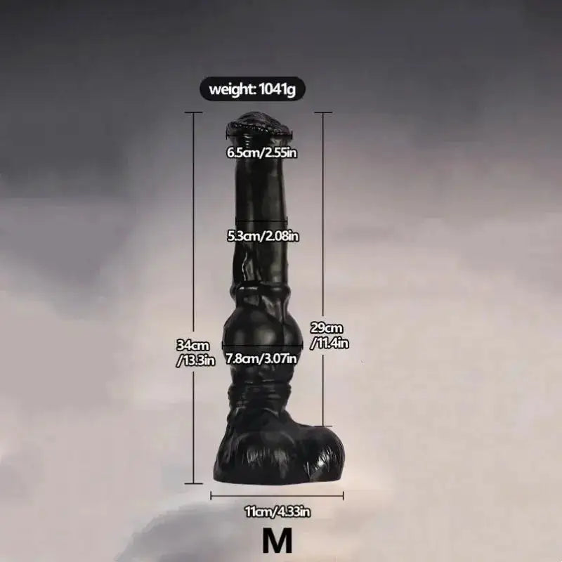 Huge horse-shaped dildo anal plug with realistic animal penis design for vaginal and prostate stimulation, suitable for women, men, and couples.