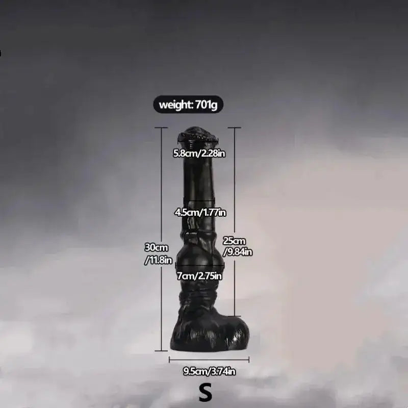 Large horse-shaped dildo anal plug for prostate massage and vaginal stimulation, designed for women, men, and lesbian use.