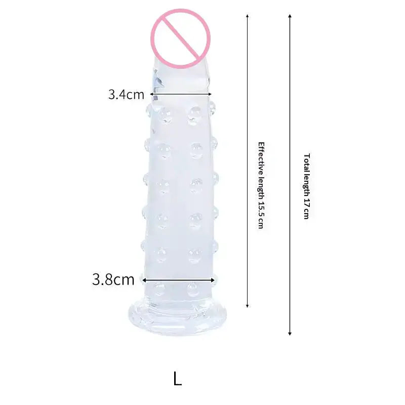 Particle Dildo Penis Vaginal Massage Orgasms Female Masturbator Anal Dildo Butt Plug Sex Toys For Men Women by Dropshipman