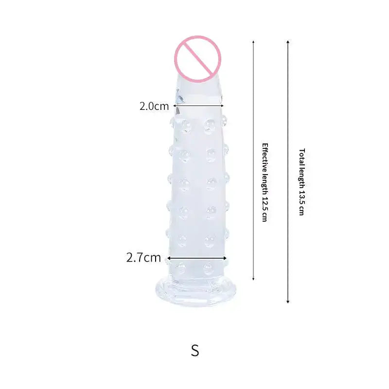 Particle Dildo Penis Vaginal Massage Orgasms Female Masturbator Anal Dildo Butt Plug Sex Toys For Men Women by Dropshipman