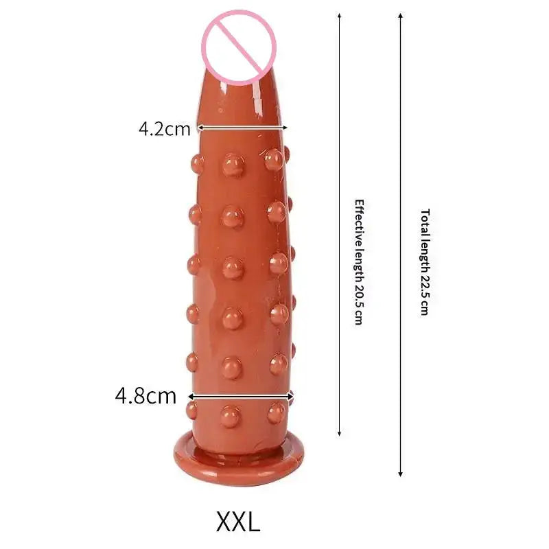 Particle Dildo Penis Vaginal Massage Orgasms Female Masturbator Anal Dildo Butt Plug Sex Toys For Men Women by Dropshipman