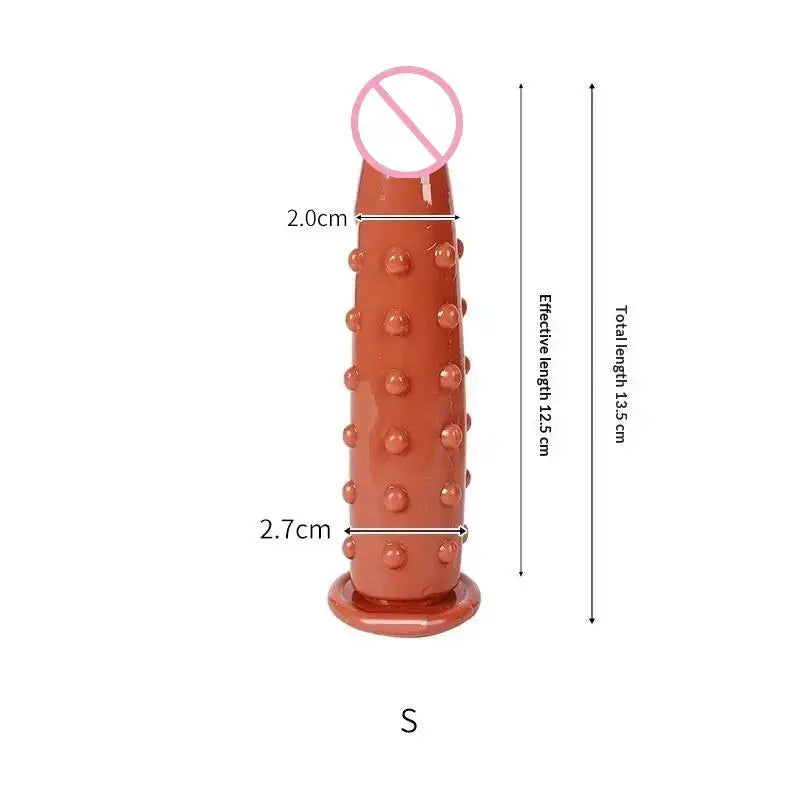 Particle Dildo Penis Vaginal Massage Orgasms Female Masturbator Anal Dildo Butt Plug Sex Toys For Men Women by Dropshipman