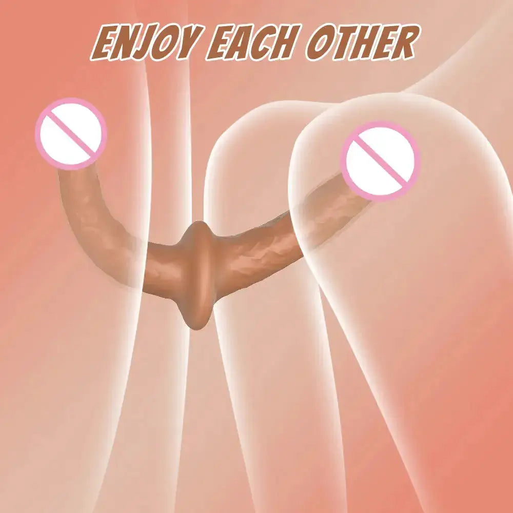 Strapless Strapon Dildo Vibrator 3 in 1 Sex Toys for Adult Double Penetration Anal Plug Anal Beads Vibrators for Women Lesbian by Dropshipman