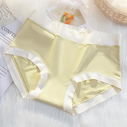 Naked feeling Series ~ seamless ladies underwear mulberry silk crotch ladies underwear waist comfortable breathable briefs women by Dropshipman