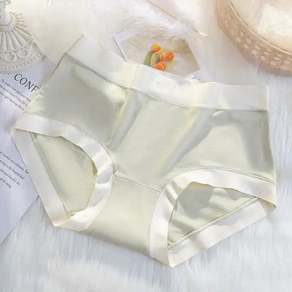 Naked feeling Series ~ seamless ladies underwear mulberry silk crotch ladies underwear waist comfortable breathable briefs women by Dropshipman