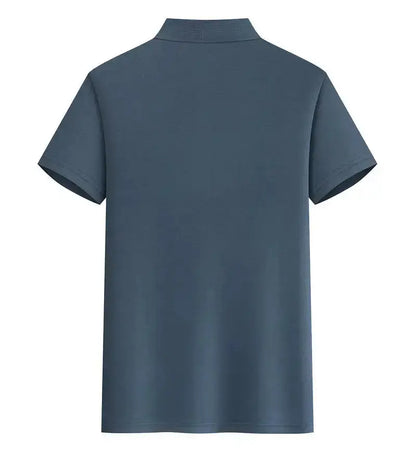 EU Size POLO Customized LOGO Polo Shirt Men Summer Men&