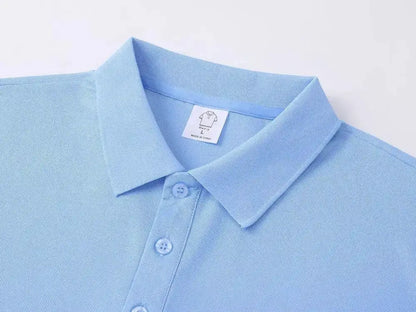 EU Size POLO Customized LOGO Polo Shirt Men Summer Men&